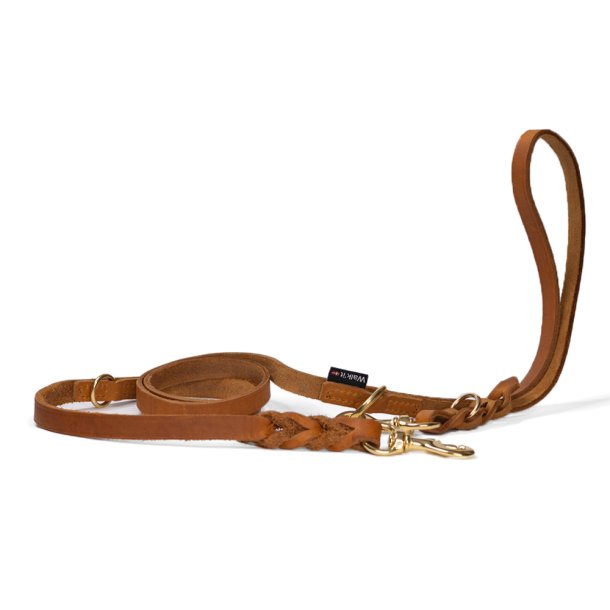 Walk it dressurline lder cognac/messing