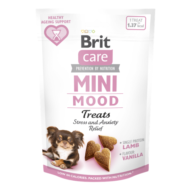 Brit mood mini godbidder med lam, gr�skar og hamp 50g