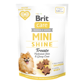 Brit shine mini godbidder med laks og gr�skar 50g