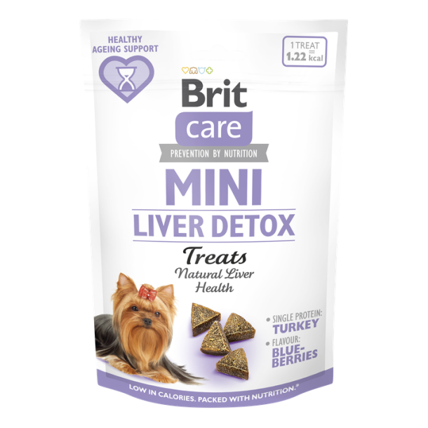 Brit lever detox mini godbidder med kalkun, gr�skar og bl�b�r 50g