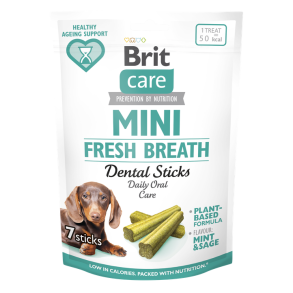 Brit mini dentalsticks med mynte og salvie 120g (7stk)