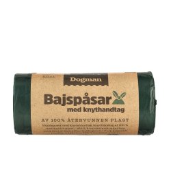 Hundeposer genanvendelig plast med hndtag / 60stk i rulle