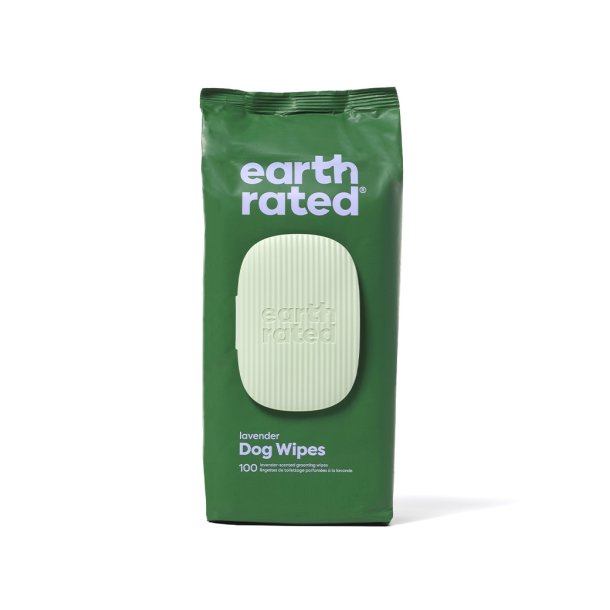 Earth rated eco friendly wipes 100 stk med lavendelduft