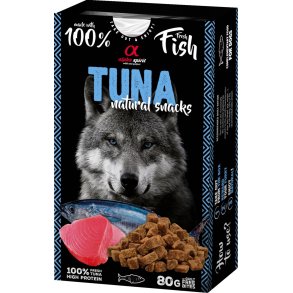 Alpha spirit naturals hundegodbidder med tun 80g