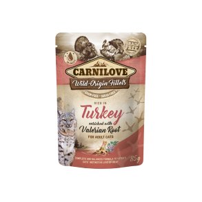 Carnilove v�dfoder til kat med kalkun og baldrian 85g
