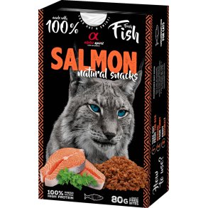 Alpha spirit naturals kattegodbidder med laks 80g
