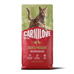 Carnilove t�rfoder til kat med and & fasan