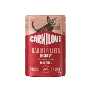 Carnilove v�dfoder til kat kanin fil�t i gravy 85g