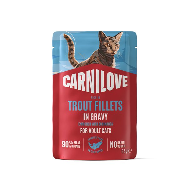 Carnilove v�dfoder til kat �rred filets i gravy 85g