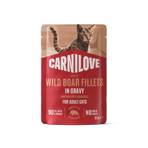 Carnilove v�dfoder til kat vildsvin filets i gravy 85g