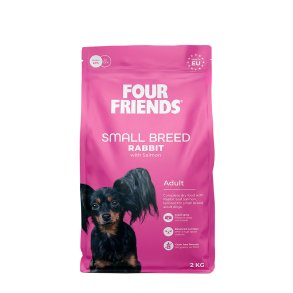 Four friends t�rfoder SMALL BREED med kanin & laks