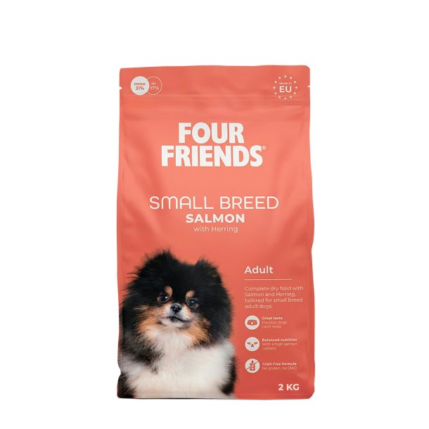 Four friends t�rfoder SMALL BREED med laks &amp; sild