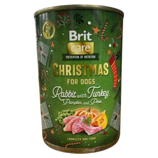 Brit christmas v�dfoder med kanin og kalkun 400g