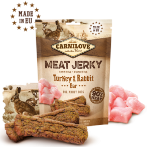 Carnilove meat jerky med kalkun og kanin