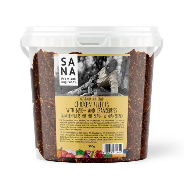 Sana kylling filter med blbr og tranebr 500g