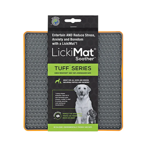 Lickimat tuff soother orange