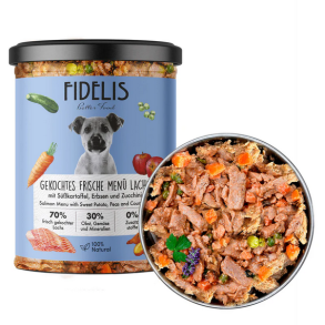 Fidelis cooked fresh med laks og sd kartoffel 400g