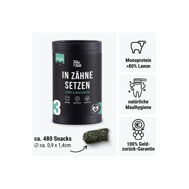 Tales and tails funktionelle snacks tandpleje og mundhygiejne 325g