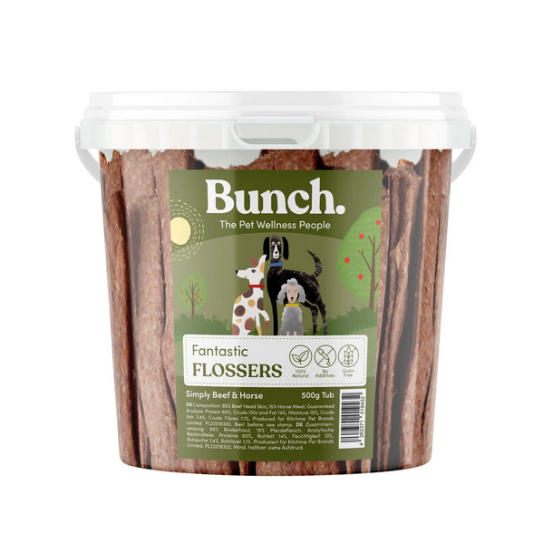 Bunch fantastic flossers med okse &amp; hest 500g