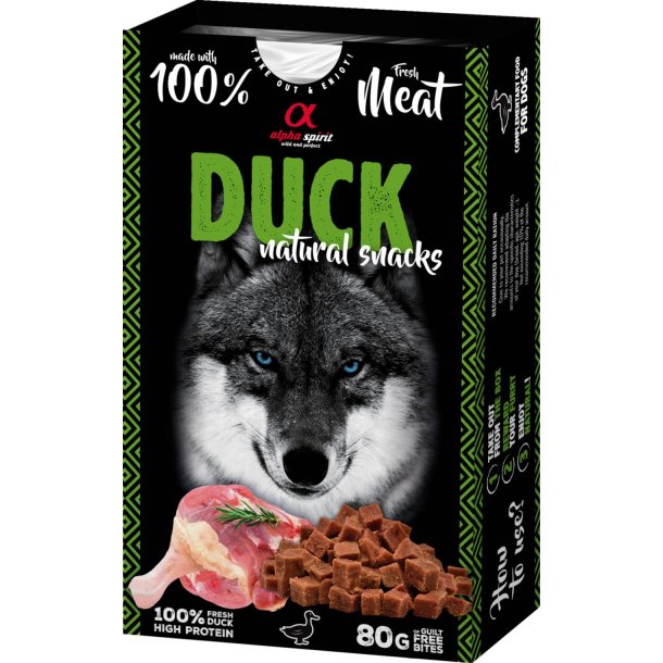 Alpha spirit naturals hundegodbidder med and 80g