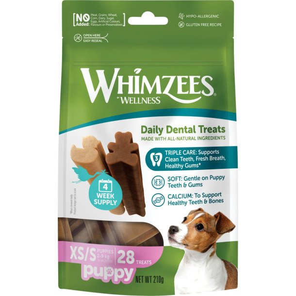 Whimzees puppy tyggesticks xs/s 210g