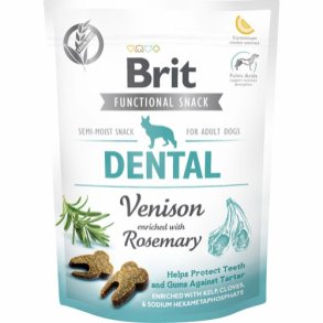 Brit dental snacks med vildt og rosmarin 150g (kort dato 7/8-2026)