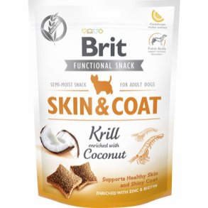 Brit skin and coat hundesnacks med krill og kokos