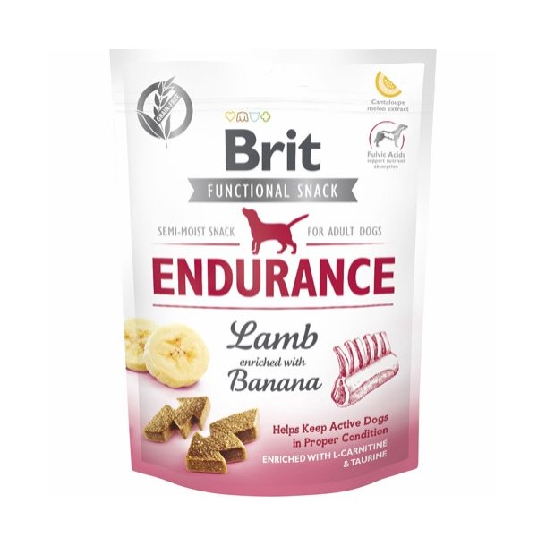 Brit endurance hundesnacks med lam og banan