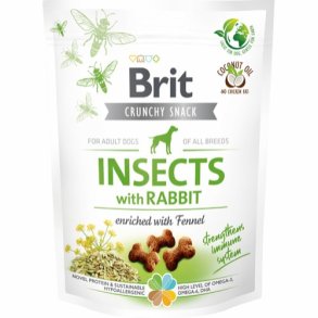Brit hundesnacks med insekt og kanin