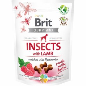 Brit hundesnacks med insekt og lam