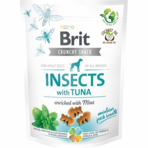 Brit hundesnacks med insekt og tun