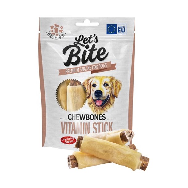 ejer Spanien Vært for Lets bite vitamin tyggeruller 150g - Naturlige hundesnacks - LISBETH'S  HUNDEHUS