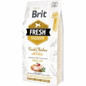 Brit fresh great life med kylling til voksne hunde