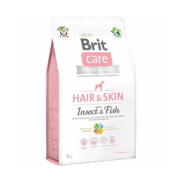 Brit care hair &amp; skin med insekt og fisk
