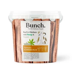 Bunch fantastic flossers med okse, kylling, hemp &amp; yogurt 500g