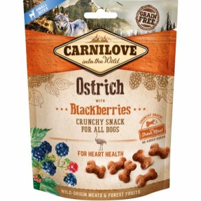 Carnilove crunchy hundesnacks med struds og brombr