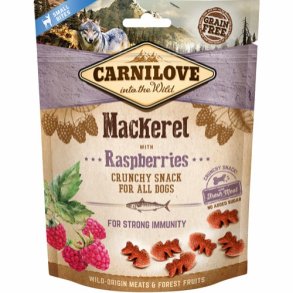 Carnilove crunchy hundesnacks med makrel og hindbr