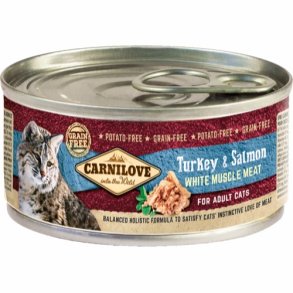 Carnilove canned kalkun/laks til kat 100g