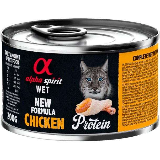 Alpha spirit vdfoder til kat med kylling 200g