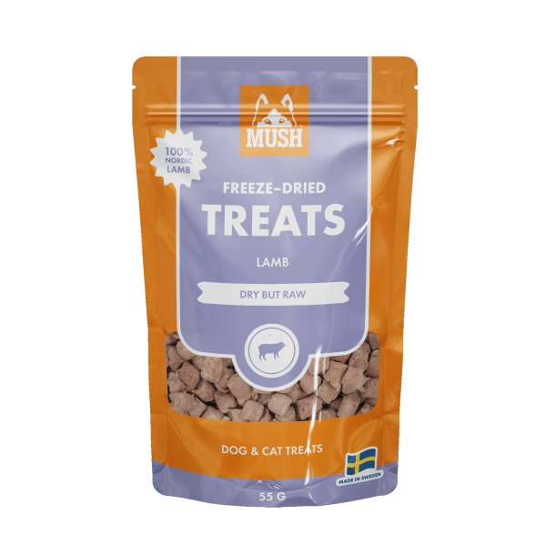 Mush frysetrret treats lam 55g