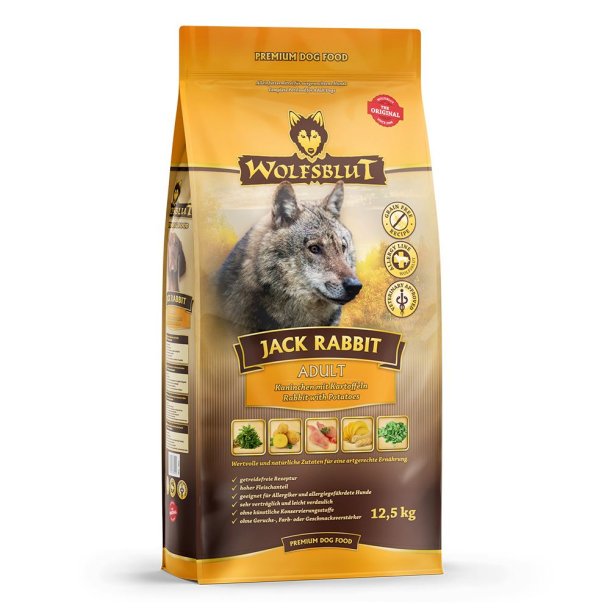 Wolfsblut jack rabbit trfoder med kanin adult