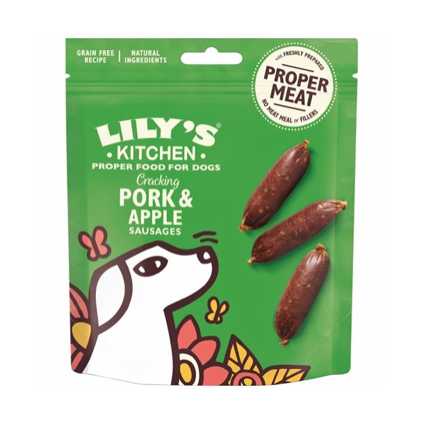 Lily's kitchen cracking pork and apple sausages