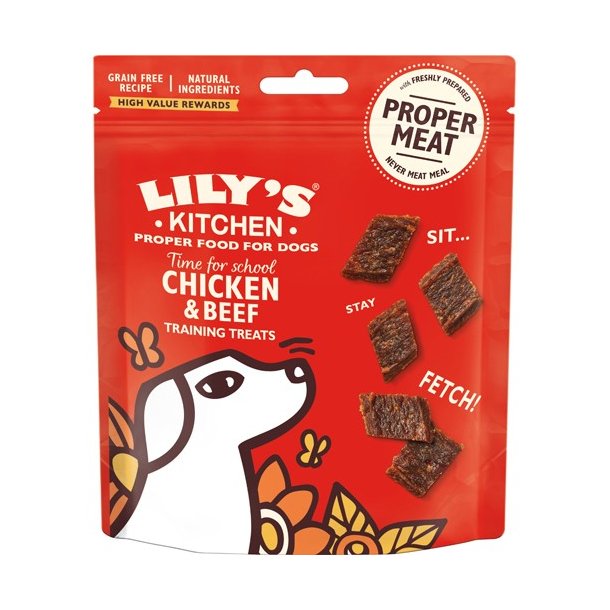 Lily's kitchen time for school chicken and beef training treats