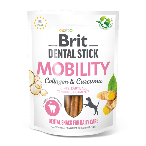Brit dental sticks mobility med gurkemeje og kollagen