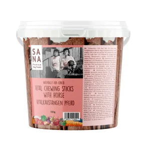 Sana vital chewing sticks med hest 500g
