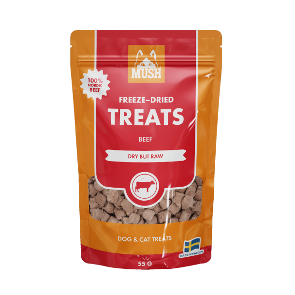 Mush frysetrret treats okse 55g