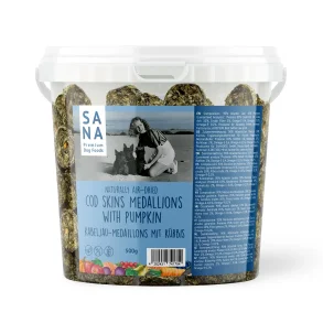 Sana torskeskindsmedaljoner med grskar 500g