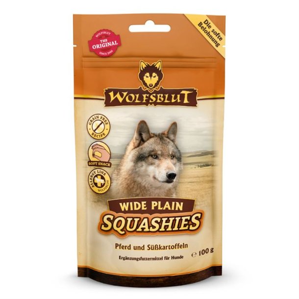 Wolfsblut squashies wide plain med hest 100g