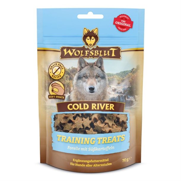 Wolfsblut cold river trningsbidder med rred 70g