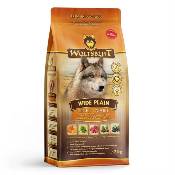 Wolfsblut wide plain light trfoder med hest 2kg